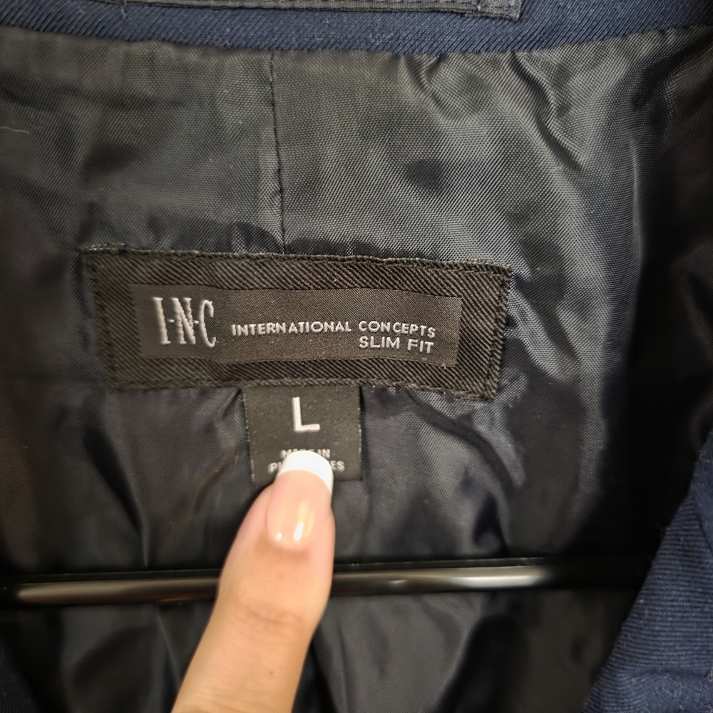 ☆INC International Concepts Dark Blue Blazer☆ - Picture 2 of 2